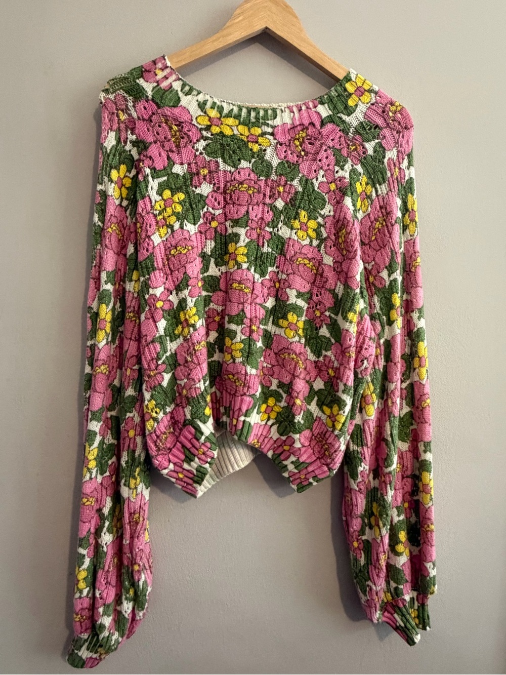 Show Me Your Mumu floral sweater size xl